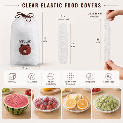 ⏳LAST DAY SALE 50% OFF!!🔥Disposable Stretch Food Covers for Bowls & Plates