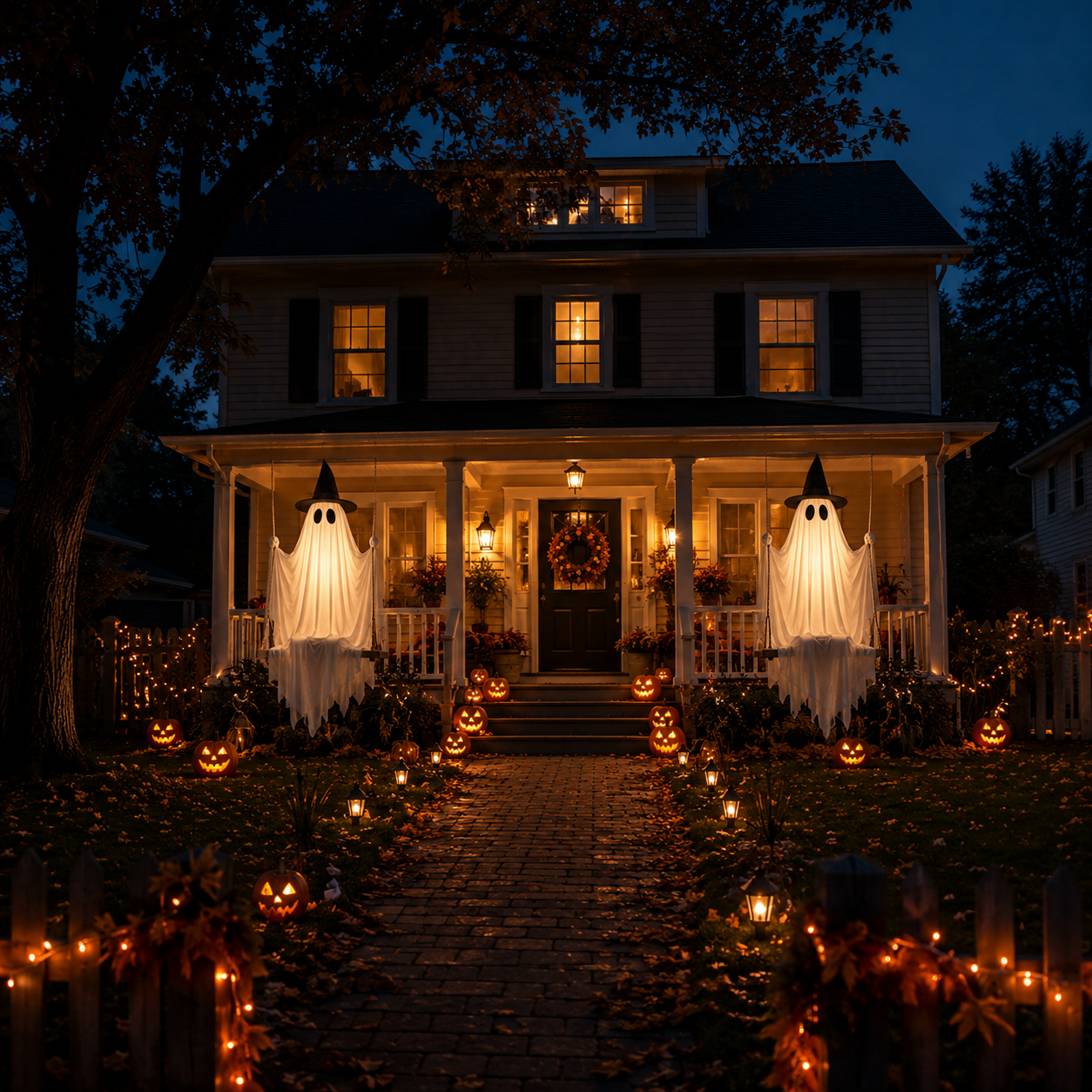 🎁5FT Swinging LED Halloween Ghost