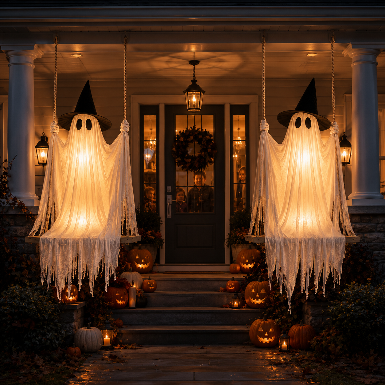 🎁5FT Swinging LED Halloween Ghost