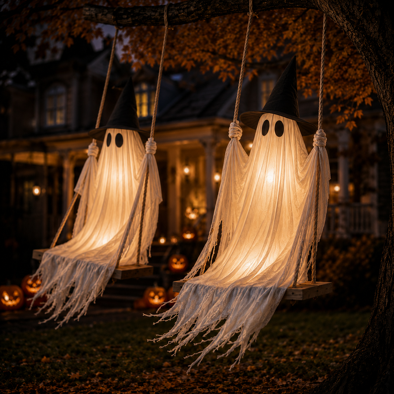 🎁5FT Swinging LED Halloween Ghost