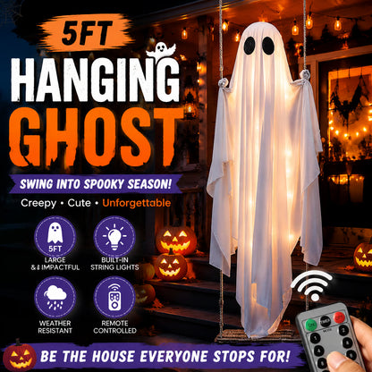🎁5FT Swinging LED Halloween Ghost