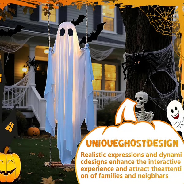 🎁5FT Swinging LED Halloween Ghost